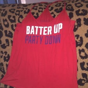 PINK Texas Rangers tank top